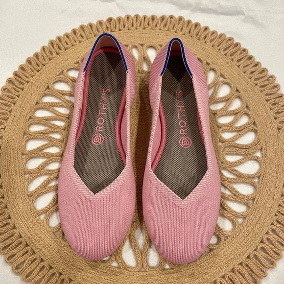 Rothy's The Round Pink Begonia Flat Size 9.5 - Picture 3 of 12